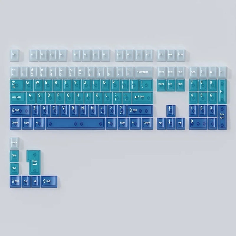 Y&D New Arrivals Dark Gradient Profile PC Keycaps for Gaming Keyboards, Compatible with Cherry MX Switches & Mechanical Keyboards, Contour Keycaps - Image 3